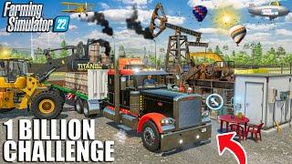 Building A NEW OIL RIG and PUMPING OIL| 1 BILLION Challenge | Farming Simulator 22