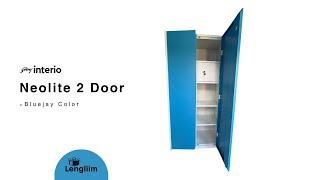 Godrej Interio Neolite 2 Door Steel Almirah (Bluejay)