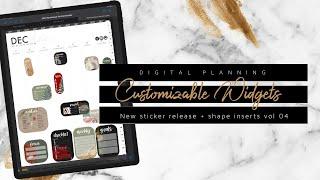 Customizable Widgets for Digital Planning | The BEST things to use for digital planning! SO EASY!