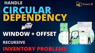 SOLVE Circular Dependency issues in Recursive Inventory problems |  MAGIC of WINDOW() + OFFSET() 