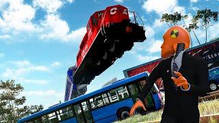 NO BRAKES - FATAL ROUTE | Epic Train Crashes - BeamNG.Drive 