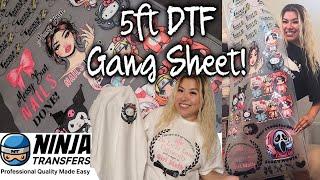 How to Order & Use a 5 foot Ninja Transfers Gang sheet !