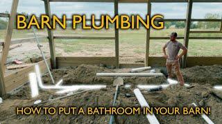 How to put in a BARN BATHROOM!