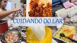 CUIDANDO DO LAR | ALMOÇO CASEIRO E SIMPLES | ORGANIZANDO ROUPAS | CANJICA DELICIOSA