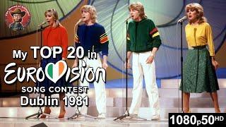 Eurovision 1981 - My Top 20 [with comments]