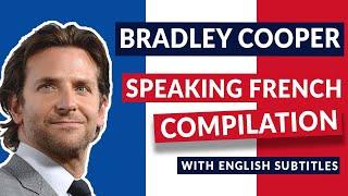 Bradley Cooper French Speaking Funny Moments on French TV | Subtitles