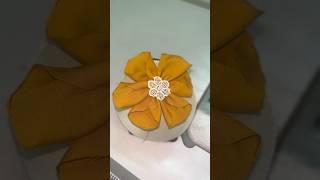 Flower making with cloth#shorts#ytshorts#trending#sewing#diy#craft#viralvideo#shortfeed#flowers