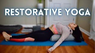 30 Minute Restorative Yoga With Props |  Day 5 of a 7 Day Yoga Experience