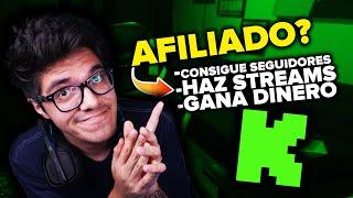 AFILIADO EN KICK! CONSIGUE SEGUIDORES, HAZ STREAM Y LLENA EL FORMULARIO FACIL Y RAPIDO!