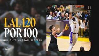 Lakers Take Down Trail Blazers, 120 - 100 | Highlights