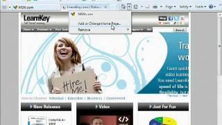 Personalizing Internet Explorer 8: Changing Your Home Page