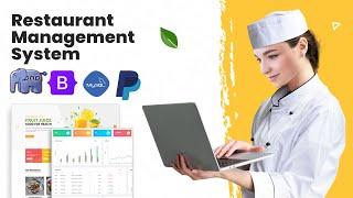 Restaurant Management System with PHP, MySQL, Bootstrap and PayPal