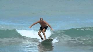 Dad's First Surfing Lesson