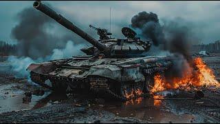 Tragedy on June 25, German Leopard Tanks destroyed a Russian T-90 at the Border