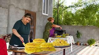 Making Traditional Blinchik from Meat - Azerbaijan Food Recipes