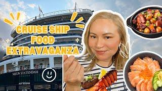 BEST FOOD EVER | Holland America, Nieuw Statendam 2023 | FOOD REVIEW |@TravelswithJoeEly