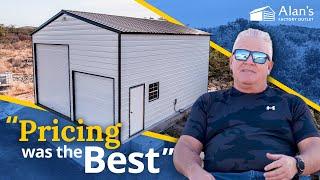 Alan's Factory Outlet Metal Garage Testimonial | Alans Factory Outlet Garage Reviews