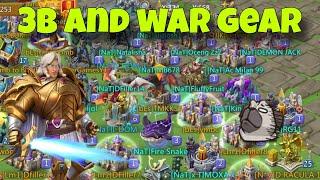 Lords Mobile - Long and hard 3b zero. Ranged wedge + war gear. I tested emp vs inf gear for blast