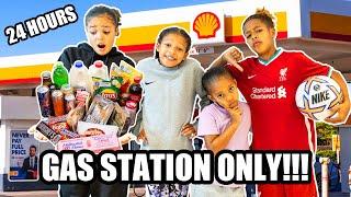 Eating Only GAS STATION FOOD For 24 HOURS!!!