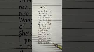 i just killed a man she's my alibi lyrics english #alibi #lyrics