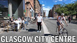 Walking in Glasgow as Roads Are Closed For Cycling | June 2024