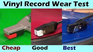 Three-way vinyl record wear test