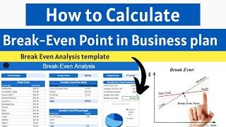 How to Calculate Break Even Point in Business Plan #businessplan