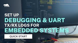 Set up power debugging with UART TX/RX logs for embedded systems and IoT devices