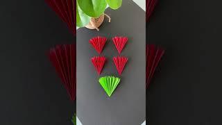 Teacher's Day is coming soon. Make a three-dimensional flower greeting card for your teacher. Ha