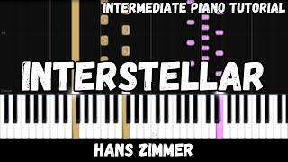 Hans Zimmer - Interstellar Main Theme (Intermediate Piano Tutorial)