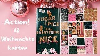 ACTION! 12 Weihnachtskarten ein Block - Sugar Spice and everything nice - Craft Sensations