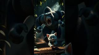 a kitten avenges his mother's death, and the ending is very heartbreaking #shorts #cat #kitty #ai