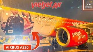 [4K] TRIP REPORT | TERRIBLE weather during LANDING | Thai VietJetAir Airbus A320  Phuket - Bangkok