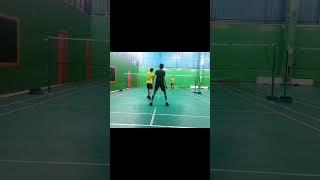 doubles dues,advantage point  #badmintonforall#badminton #badmintondoubles#fungame #youtubeshorts