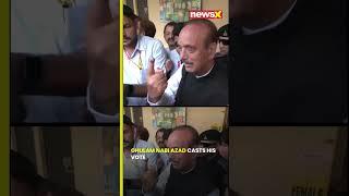 #jkpolls | Ghulam Nabi Azad cast vote in Jammu | #newsx