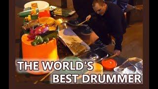 The world's best drummer - Amazing street performer plays even on children's toys