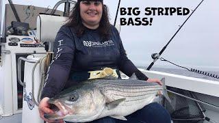 Fishing for BIG Striped Bass With Capt. JOEY LEGGIO