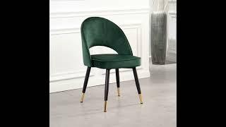 Dining chair:Wooden Feet , Leather coverage on back&backrest , 45 Foam for hotel and home.