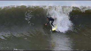 Venice Pier Surfing on Winter Morning