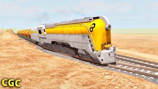 Steam train crashes #14 BeamNG Drive