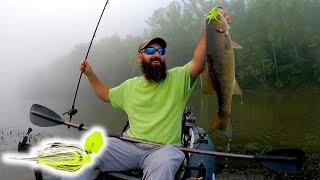 Dawson to Whitsett PA | Muddy water | Chartreuse bladed jig | Smallmouth | Torqeedo |