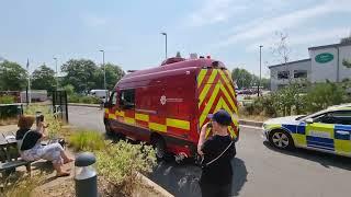 *VERY RARE* Hereford & Worcester Fire Rescue Incident Command Unit responding from open day.