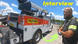 I Ran Into A Palfinger Field Service Mechanic! - Quick Interview!