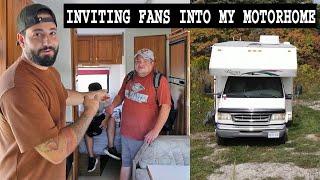 INVITING FANS INTO MY RV MOTORHOME