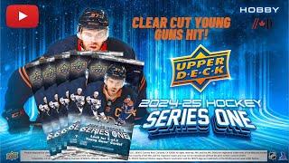 2024-25 Upper Deck Series 1: Clear Cut Young Guns Hit!