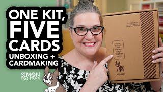 Let's unbox the October 2024 Card Kit from @SimonSaysStamp and make FIVE cards!