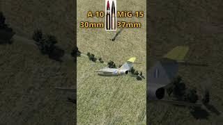 A-10 Gets Wing Deleted by MiG-15 #dcs #simulation