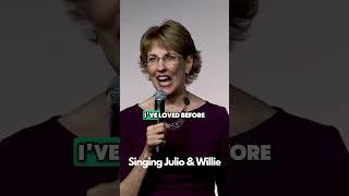 Kay sings Julio and Willie @KayFrances #funnykeynotespeaker #funnymotivationalspeaker