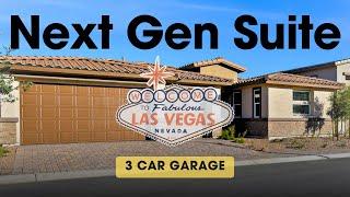 Las Vegas single story home for sale. With next gen suite. And 3 car garage. Starting at $644,990.