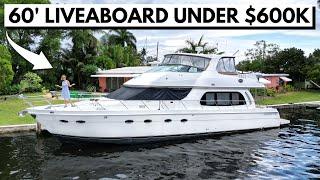 $589,000 2006 CARVER 560 Voyager Motor Yacht Liveaboard Boat Tour